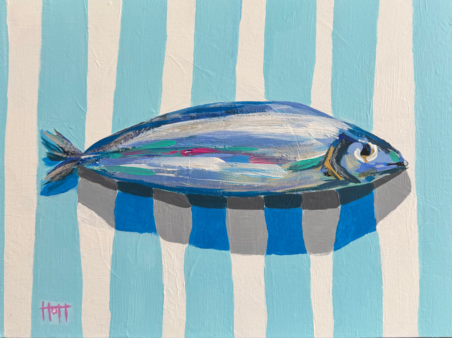 Blue & white stripes