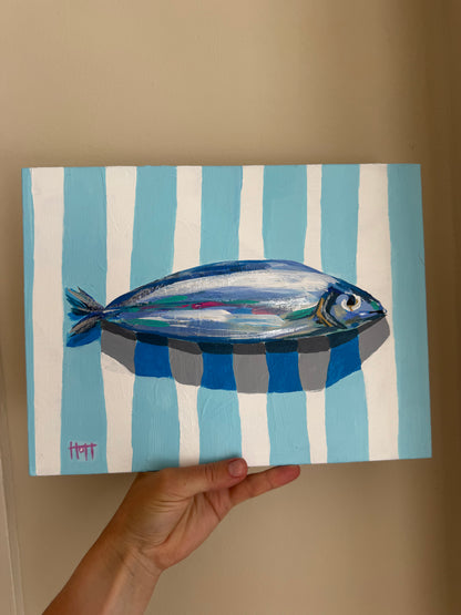 Blue & white stripes