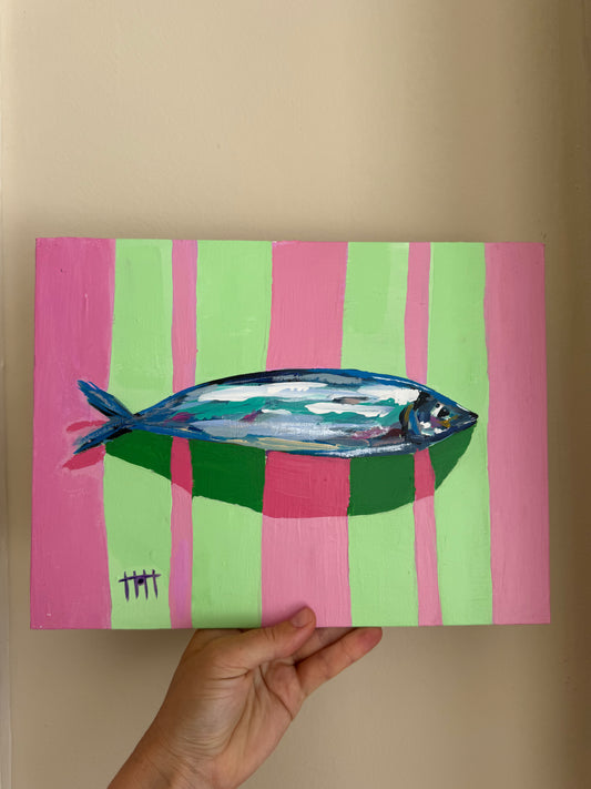 Green & pink stripes