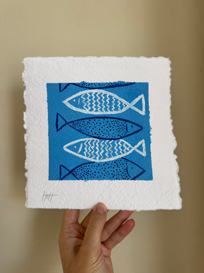 Fish sketch on paper